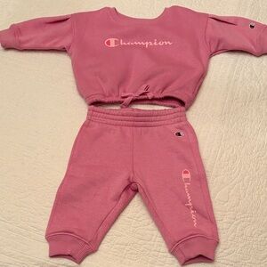 Champion sweat suit, 3 mo. New w/o tags.